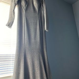 Silver bridesmaid dress
